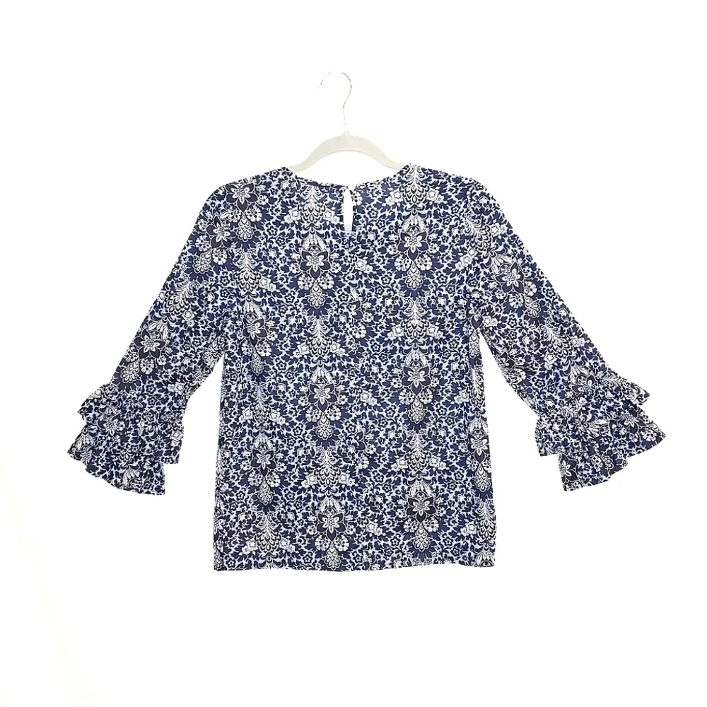 J. Crew tunic top. Navy Blue, 00